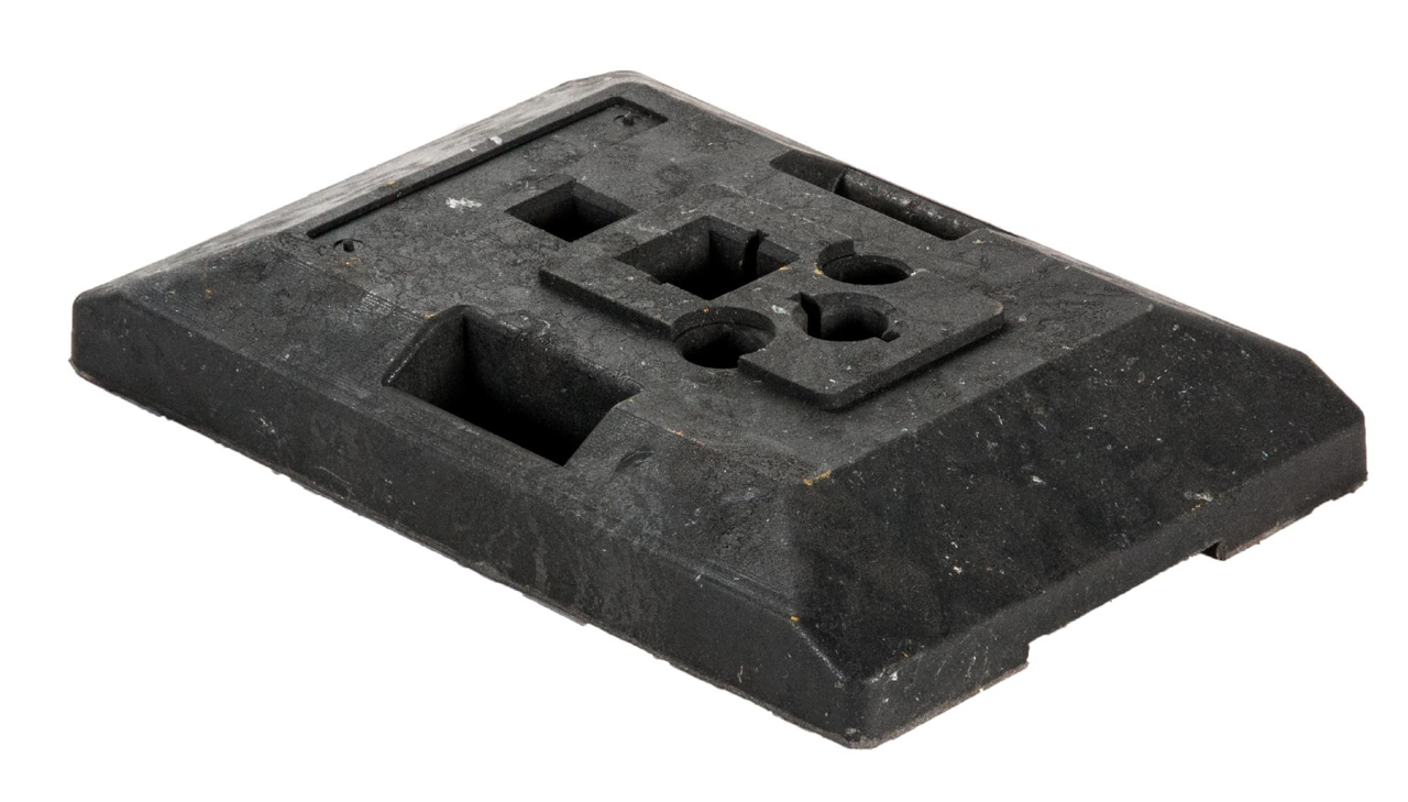 Belastnings-fot till 60x60 stolpe 20kg 