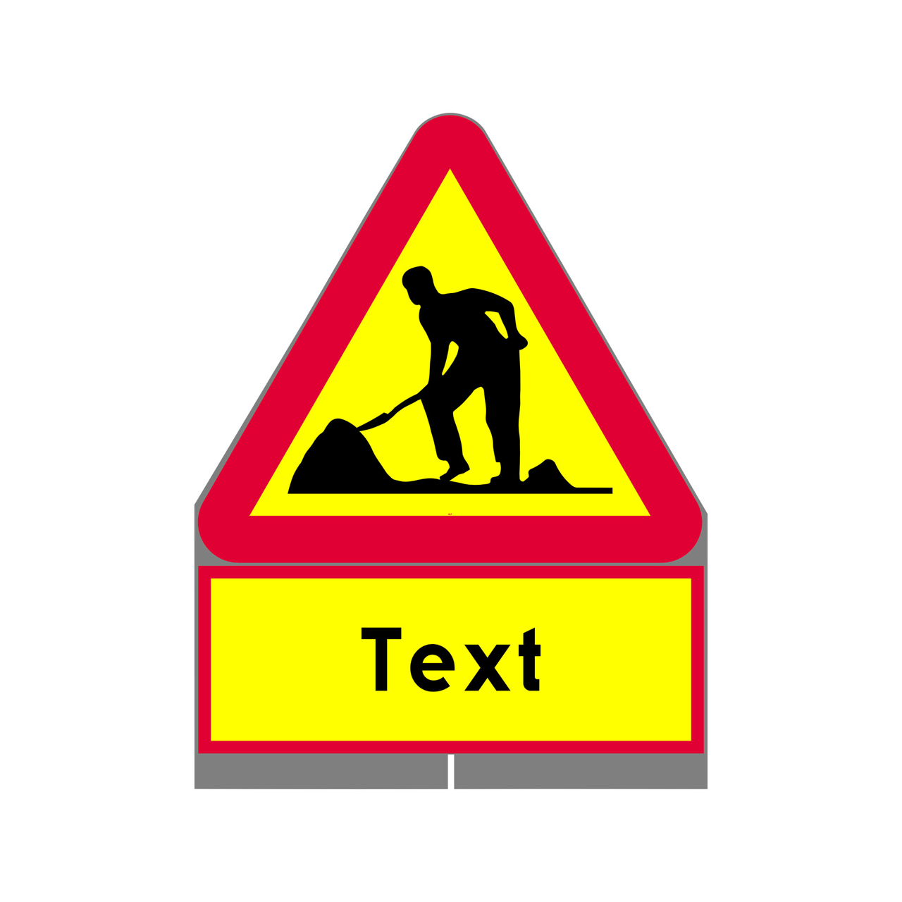 Varning A20 + T-Tavla N FL HR plast