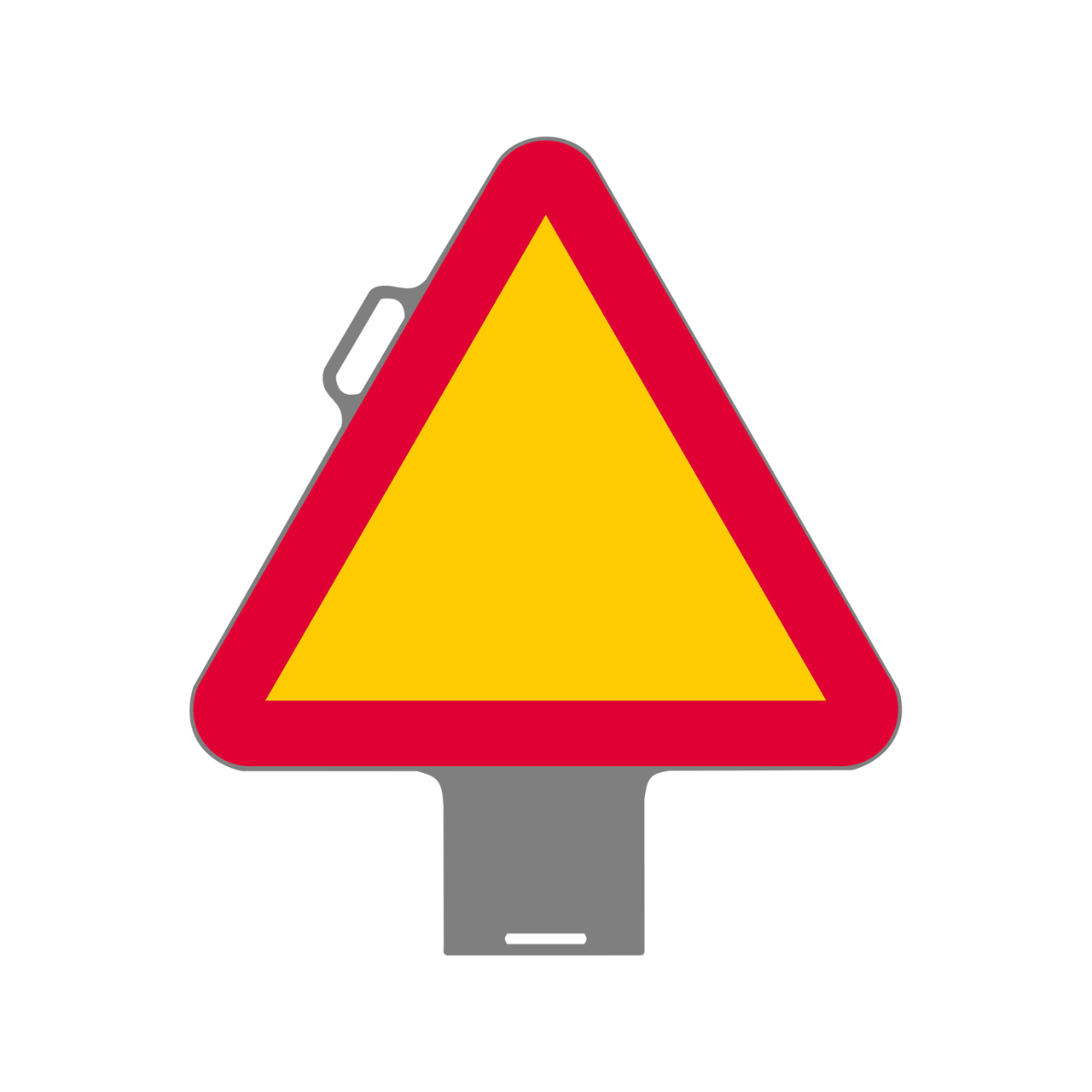 Varning Handtag plast neutral HR