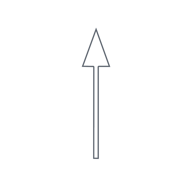 Premark Pil rak Vit 5000mm 1st/förp.