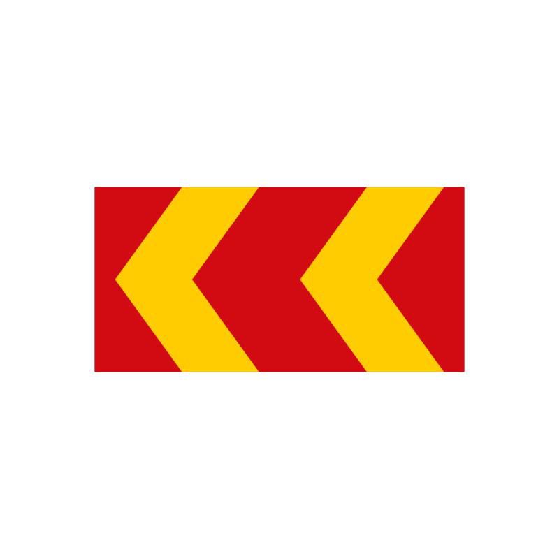 Markeringspil X1 1200x620mm plast R/G FL HR