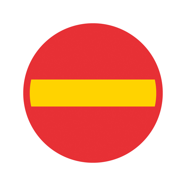 Förbud C1 Förbud mot infart med fordon