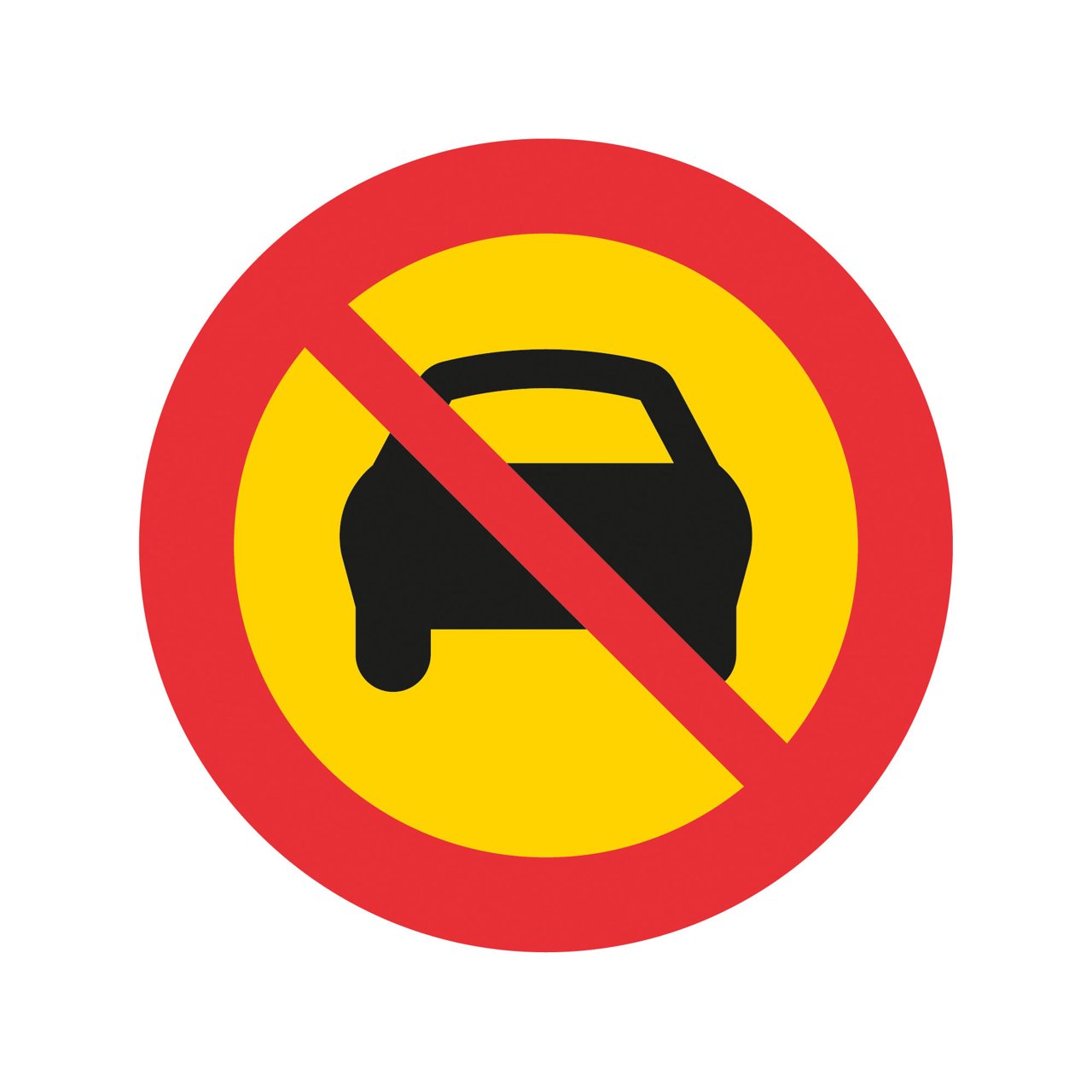 Förbud C4 Förbud mot trafik med motordrivet fordon med fler än två hjul