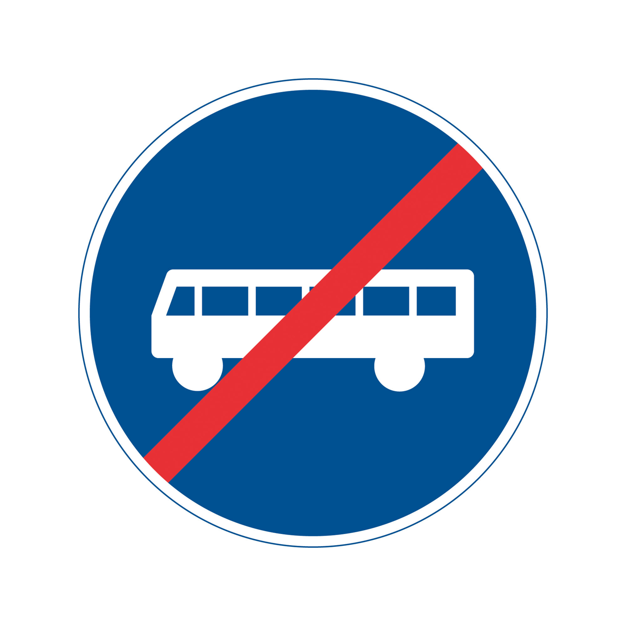 Påbud D11-1 Slut på bjuden körbana, väg eller led