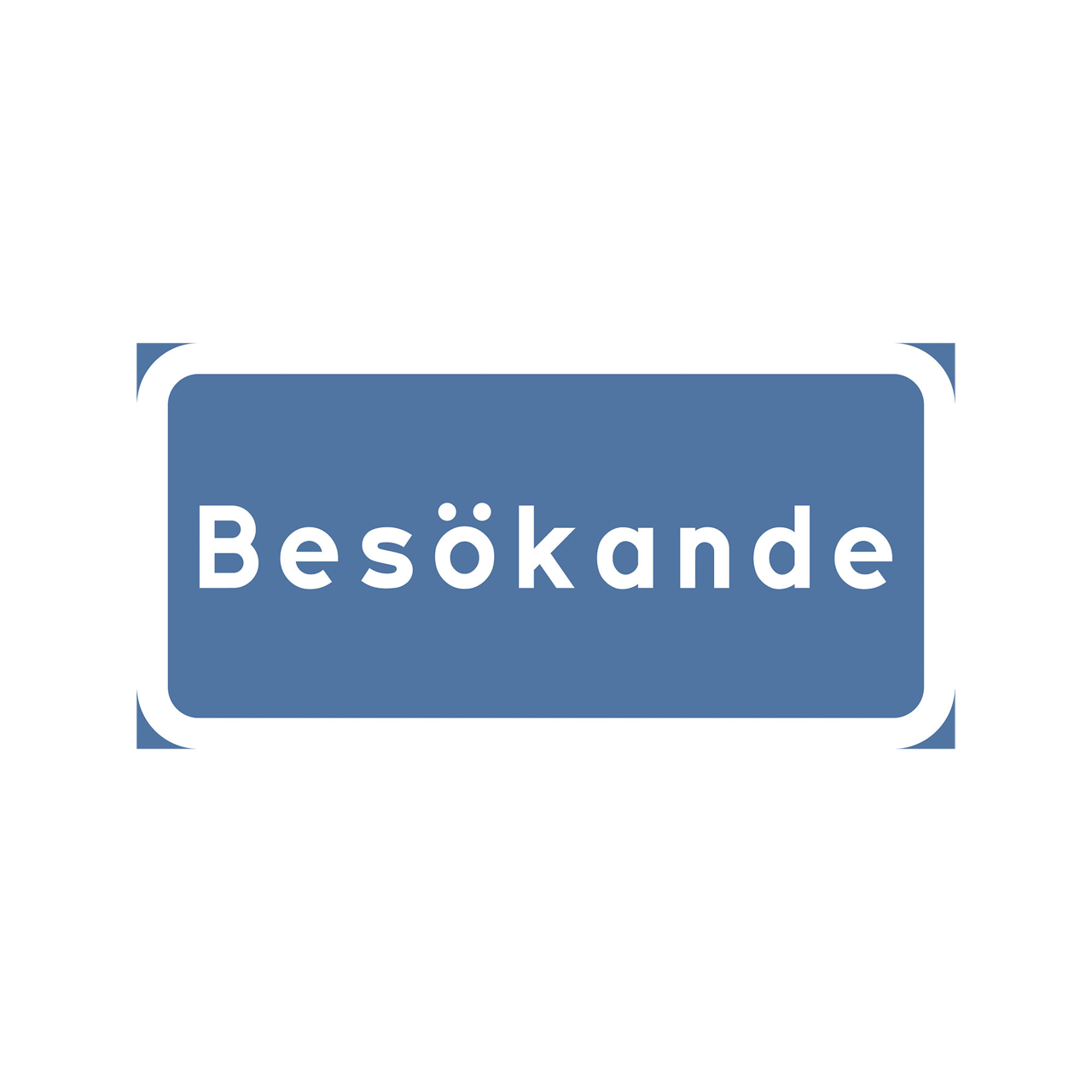 T-tavla Besökande 400x200mm