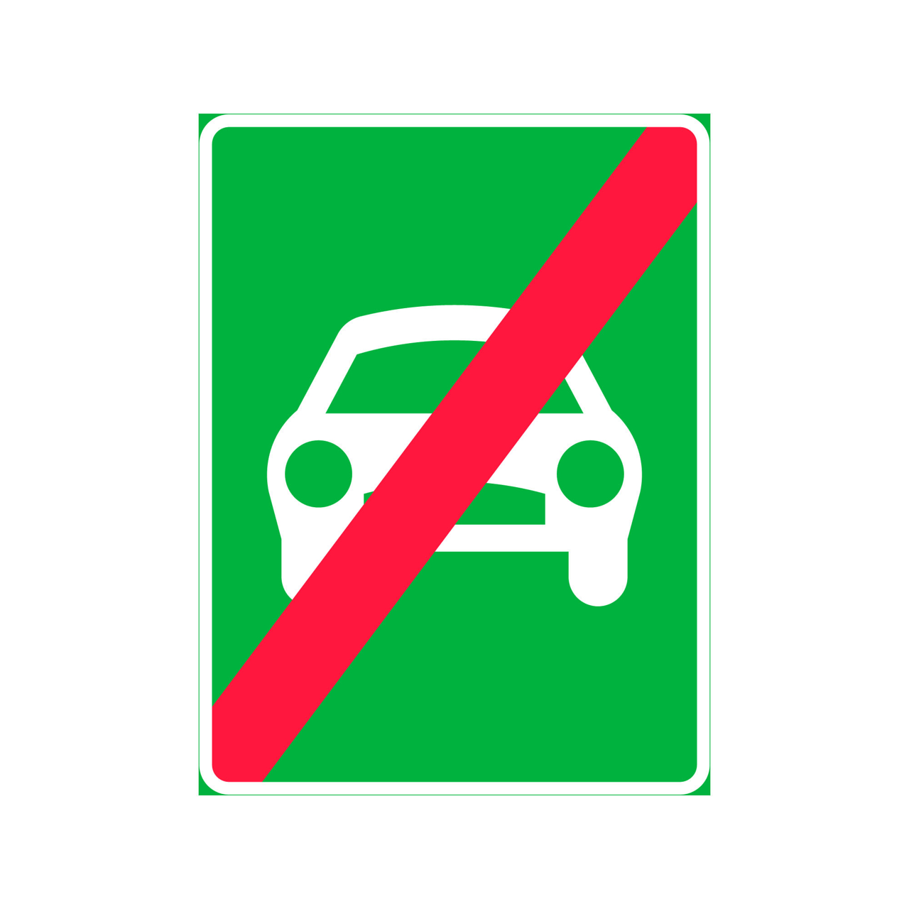 Anvisning E4 Motortrafikled upphör