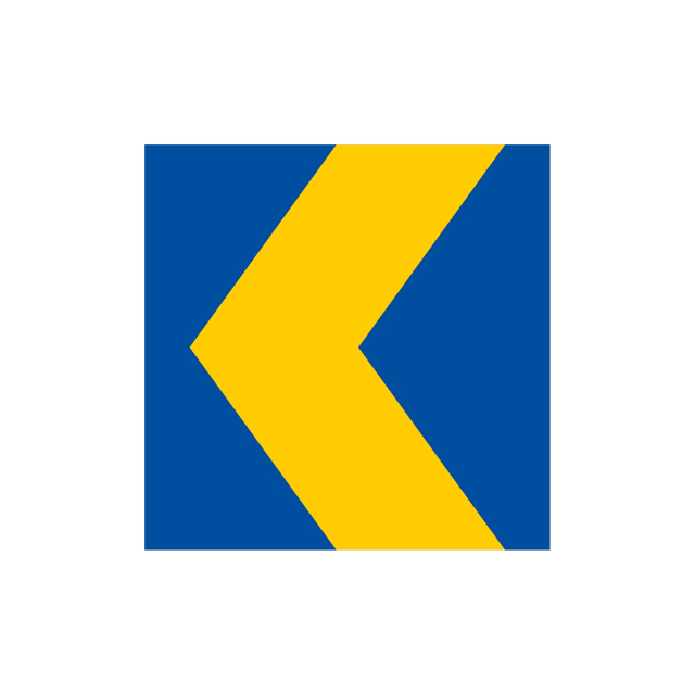 Markeringspil X1 blå/gul 600x600mm