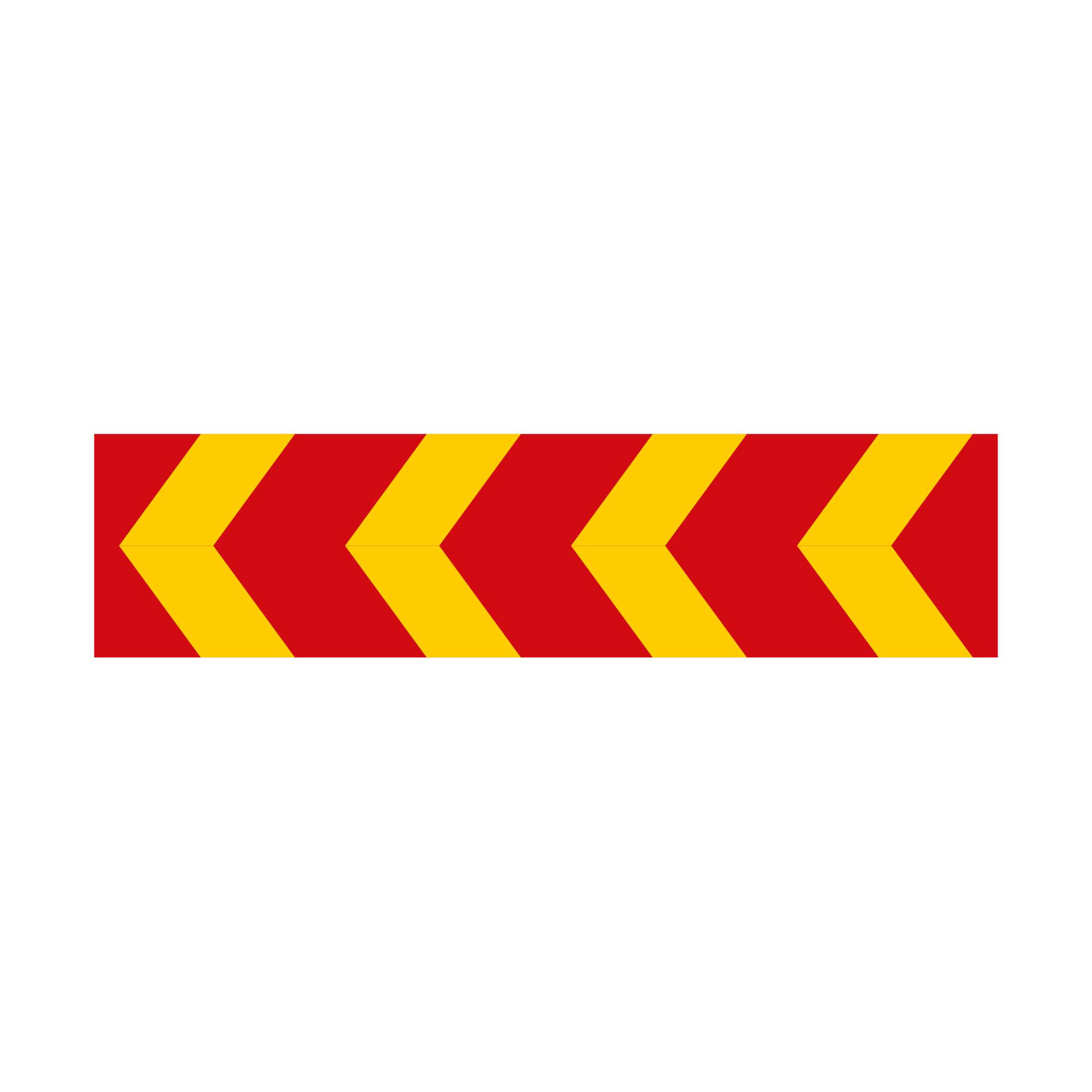 Markeringspil X1 röd/gul FL HR 2400x600mm