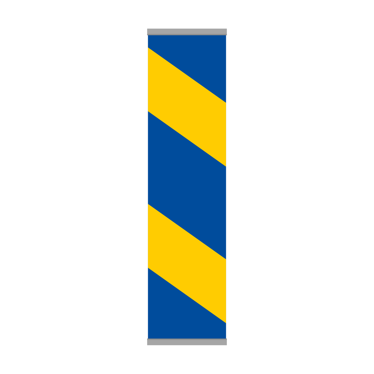 Markeringsskärm X3 blå/gul vänster HR med list