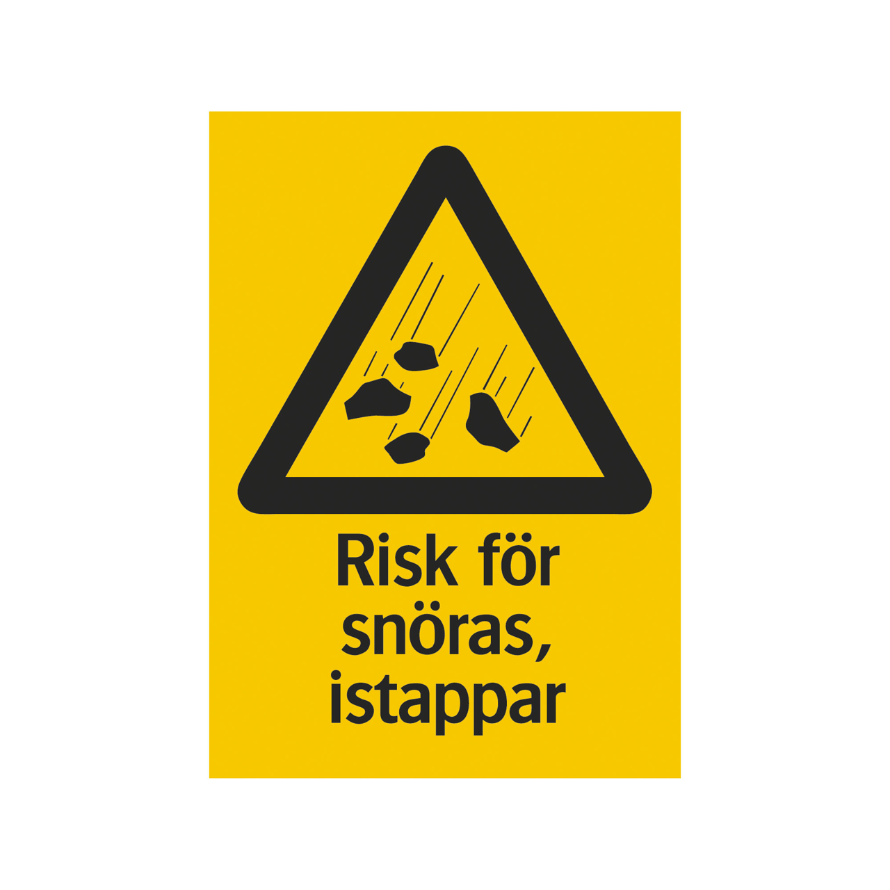 Risk för snöras, istappar 297x420mm