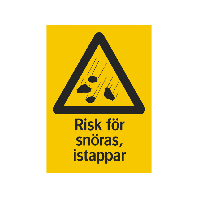 Risk för snöras, istappar 297x420mm