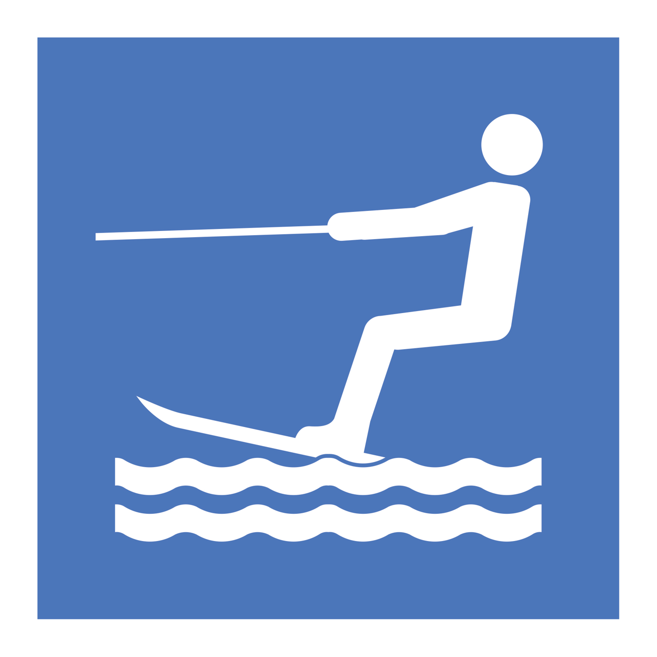 Vattenskidåkning tillåten