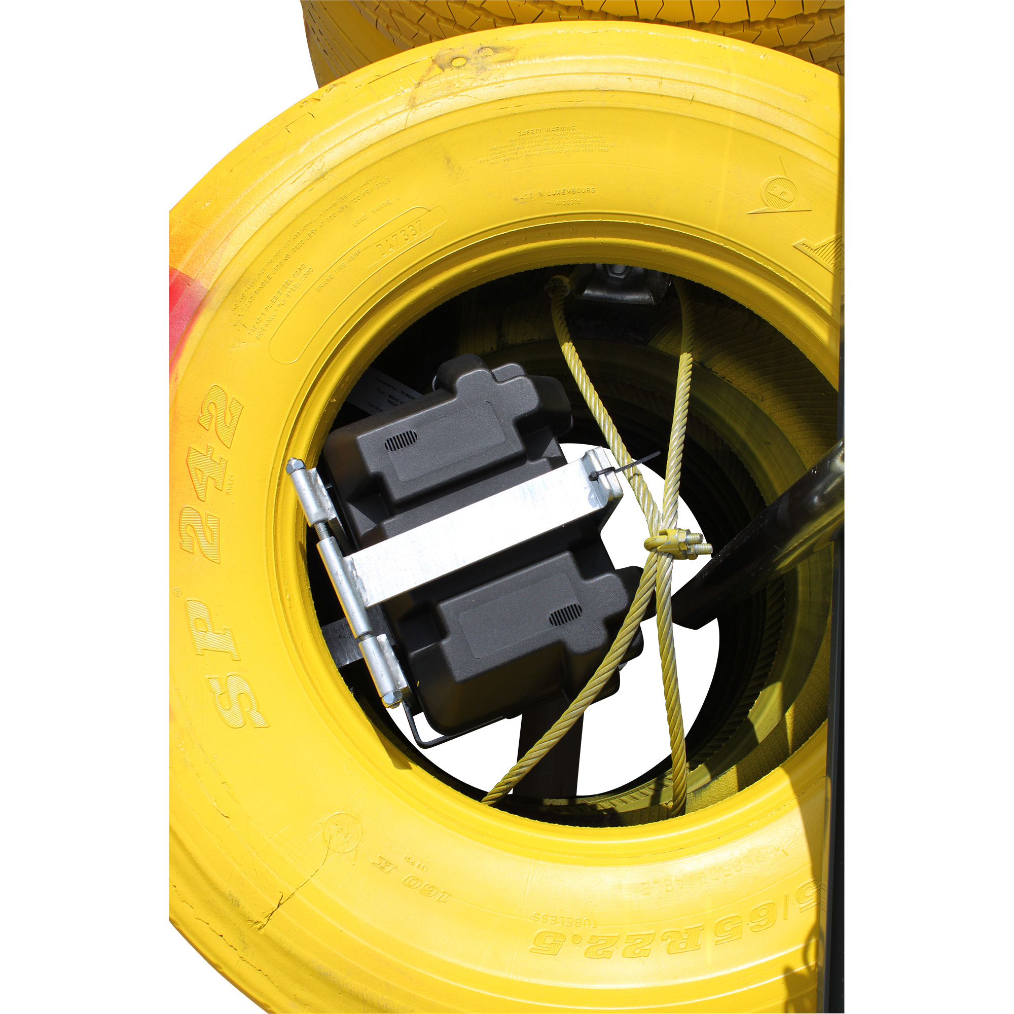 Batterilåda i plast till trafikbuffert 2000/100