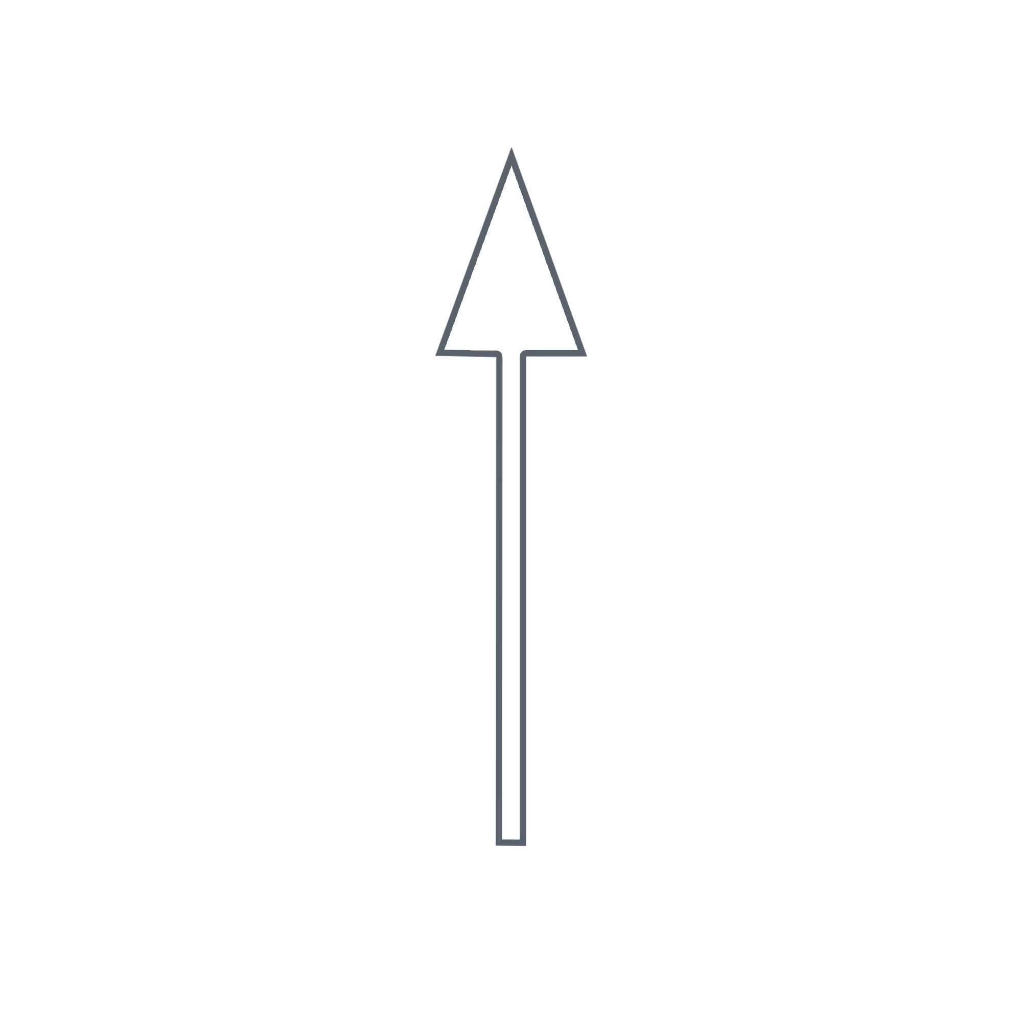 Premark Pil rak Vit 5000mm 1st/förp.