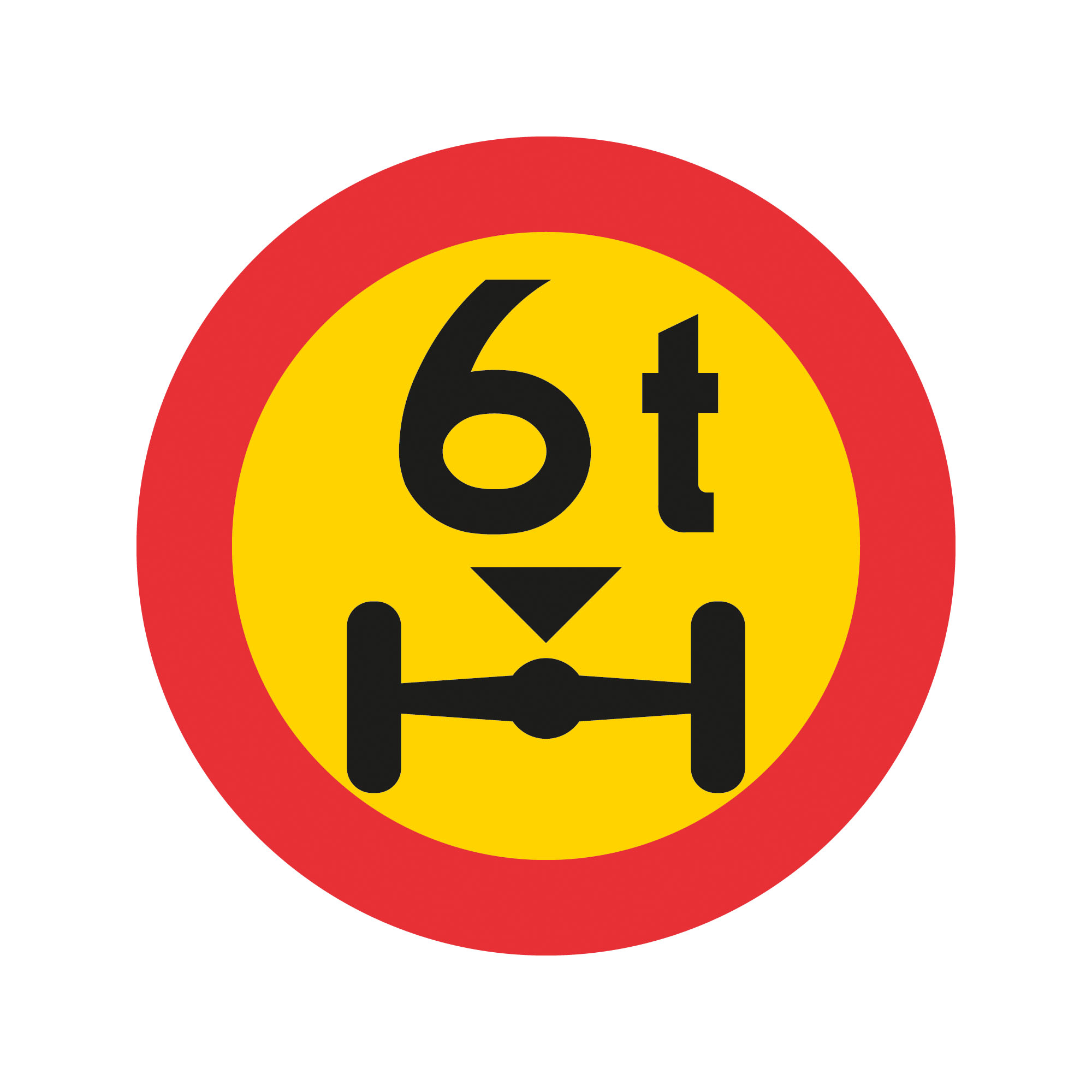 Förbud C23 Begränsat axeltryck