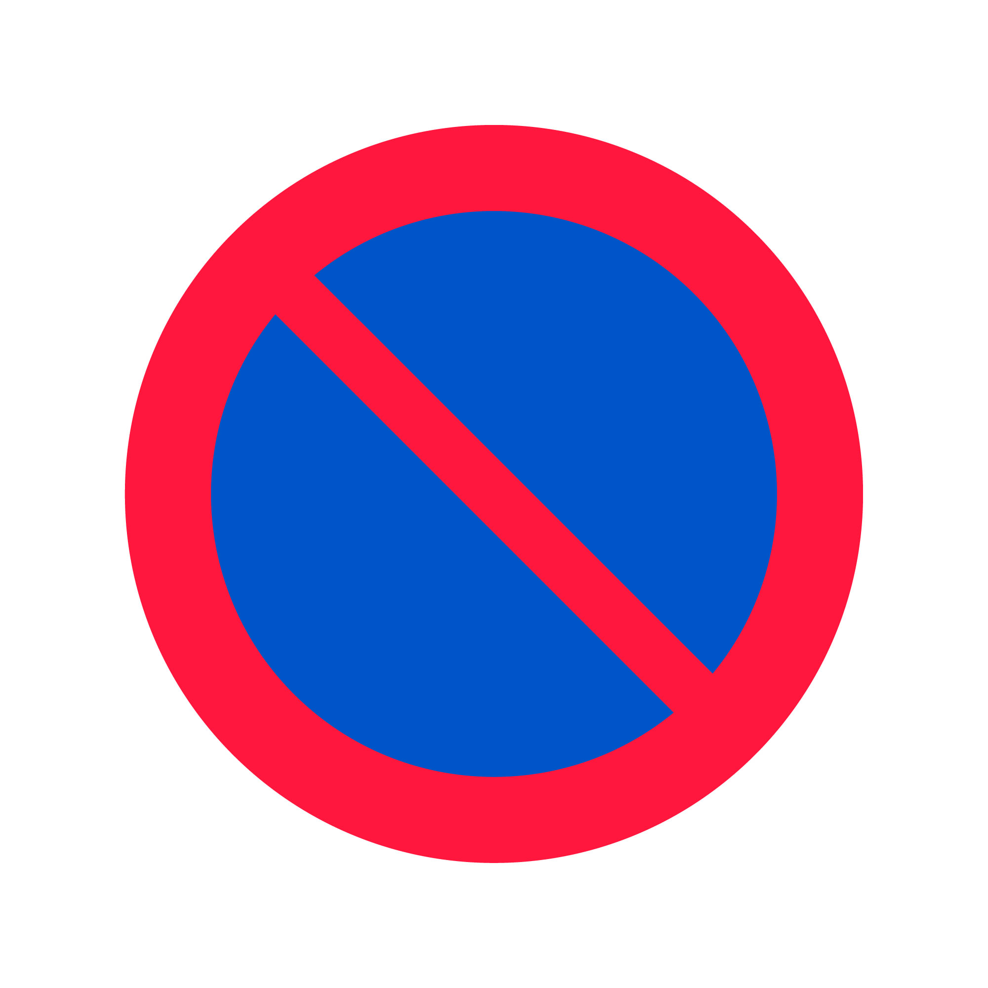 Förbud C35 Förbud att parkera fordon