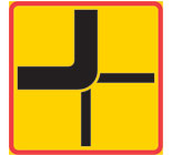 T-Tavla T15-2 Vägars fortsättning i korsning